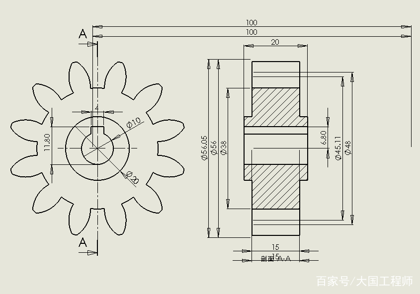 用solidworks修改一个标准齿轮,齿轮建模就是这么简单